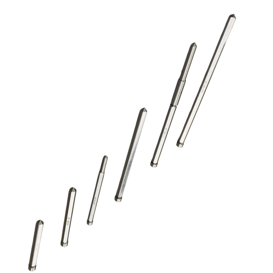 Использование штифтов совместно с корончатыми сверлами